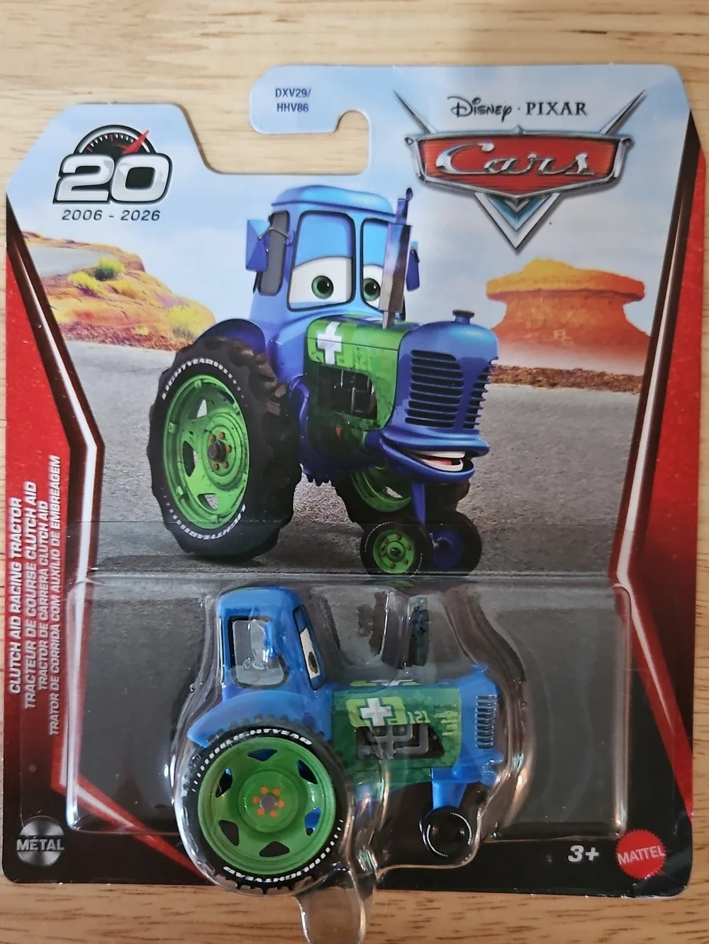 Disney Pixar Cars Clutch Aid Racing Tractor with Clutch Aid 20th Anniversary NIP